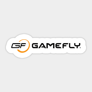 GF Retro Logo Horizontal Black Sticker